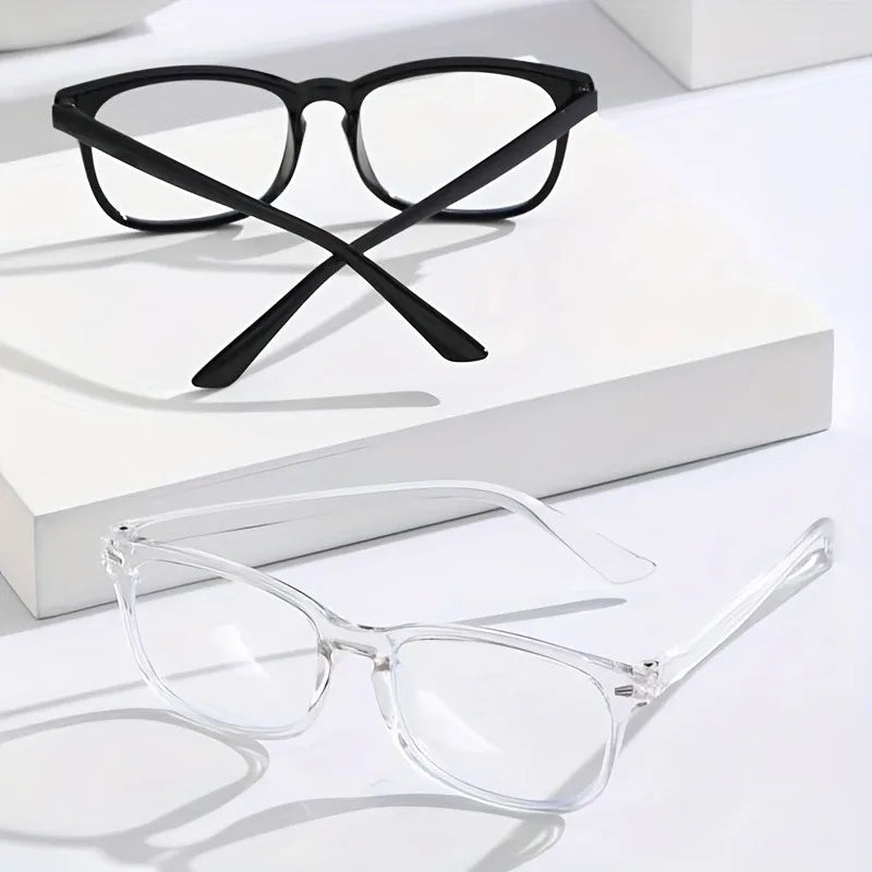 Blue Light Blocking Glasses – Square Clear Lens, 3-Pack (Men & Women)