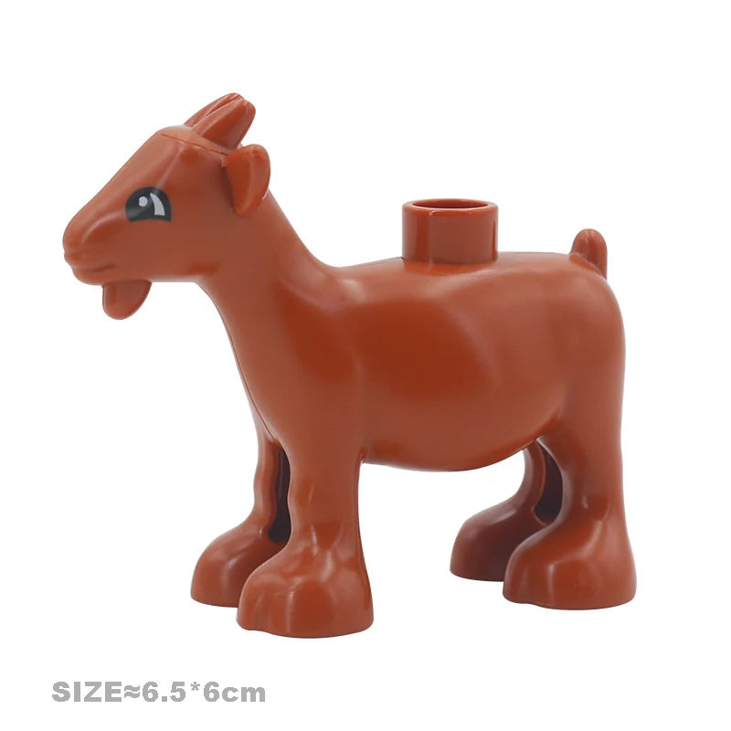 Farm Animal Building Blocks Set – Cat, Dog, Pig & Rabbit