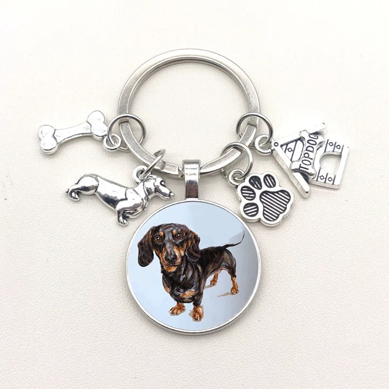 Dachshund Love Keychain – Cute Dog Gift