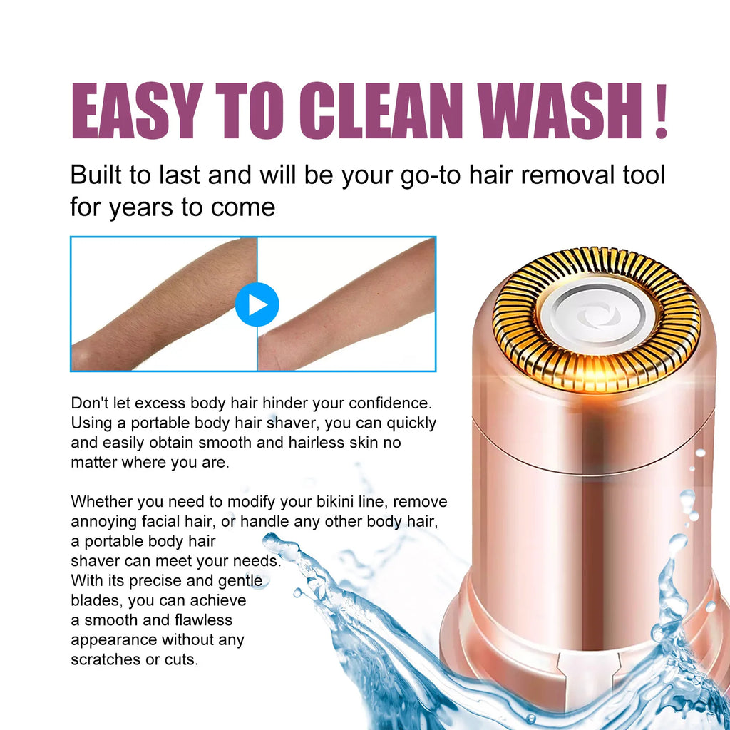 Painless Electric Facial Hair Remover – Eyebrow, Lip & Bikini Trimmer for Women
