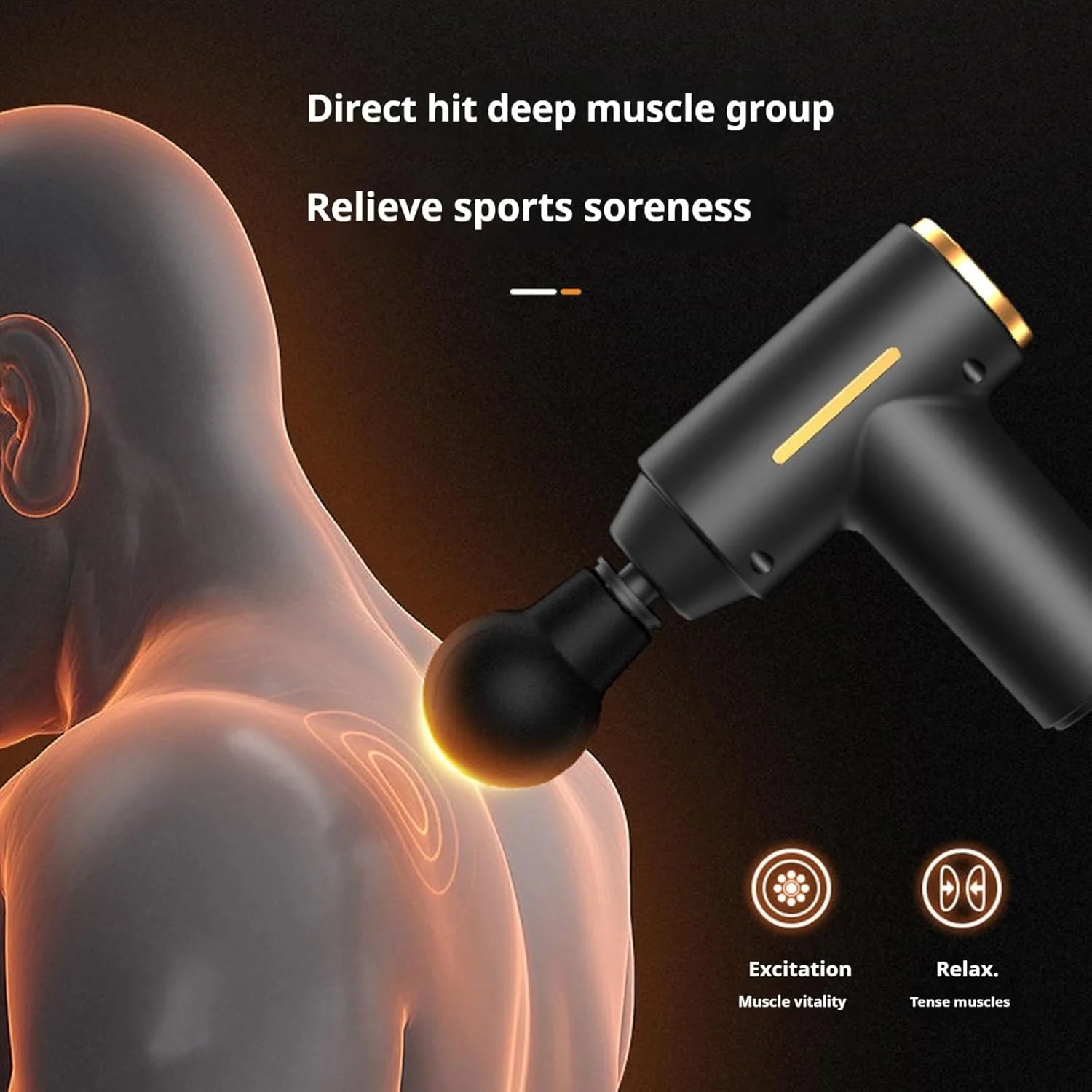 Electric Percussion Massage Gun – Deep Muscle Relaxer