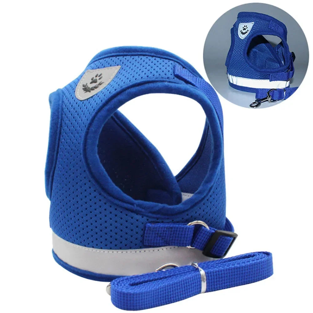 Escape-Proof Cat Harness – Reflective Vest with Leash