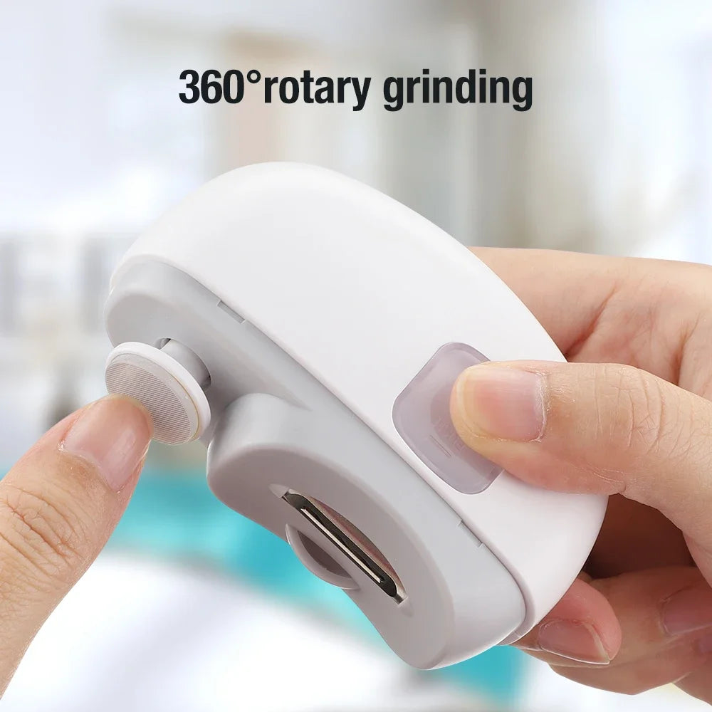 Electric Nail Clipper – Rechargeable Trimmer with Light