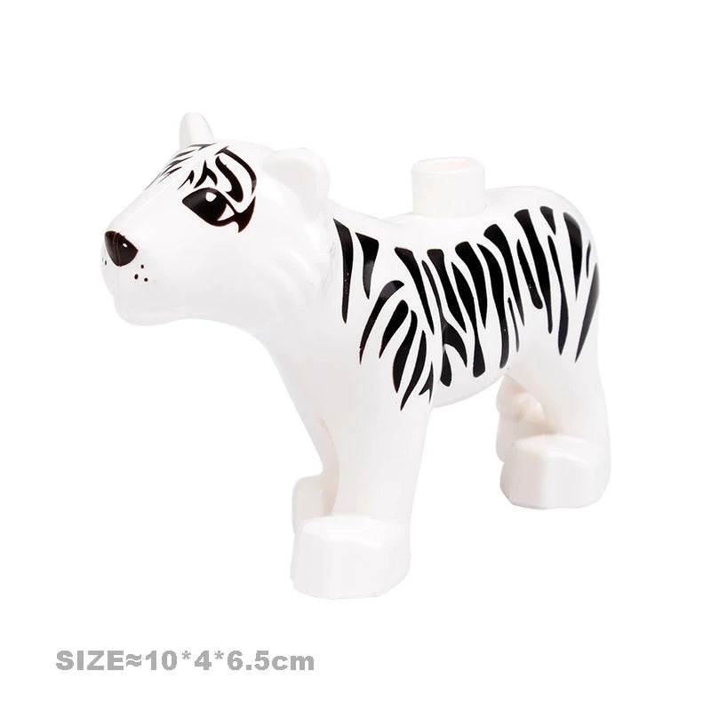 Farm Animal Building Blocks Set – Cat, Dog, Pig & Rabbit