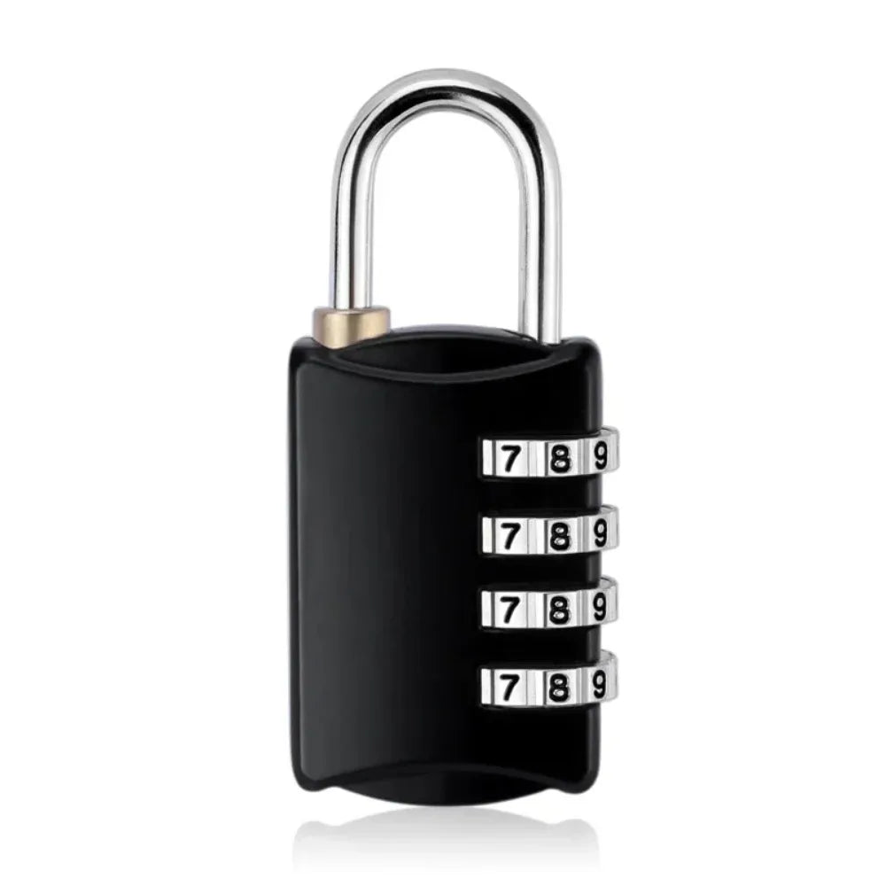 4-Dial Combination Padlock – Resettable Travel Security Lock