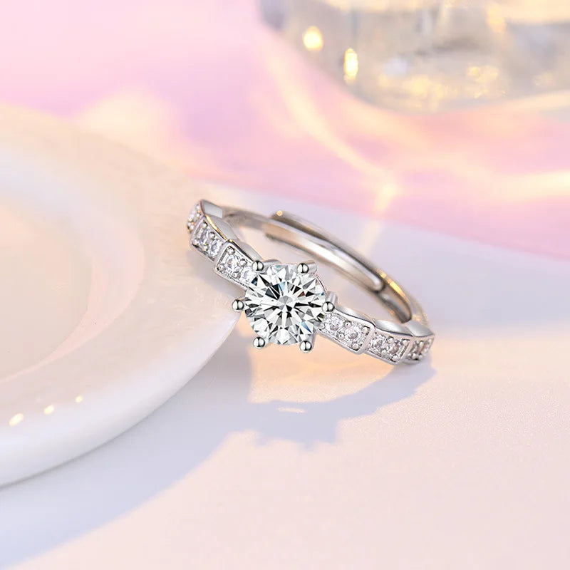 Sterling Silver Heart Ring – AAA Zircon, Women’s