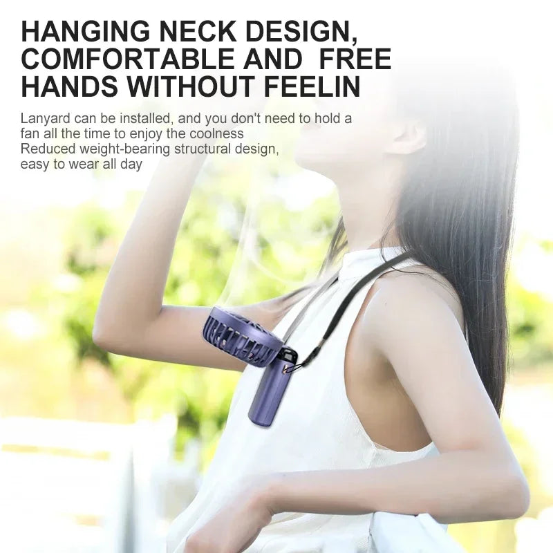 Trendify™ Ultra-Cool Portable Neck Fan with Digital Display
