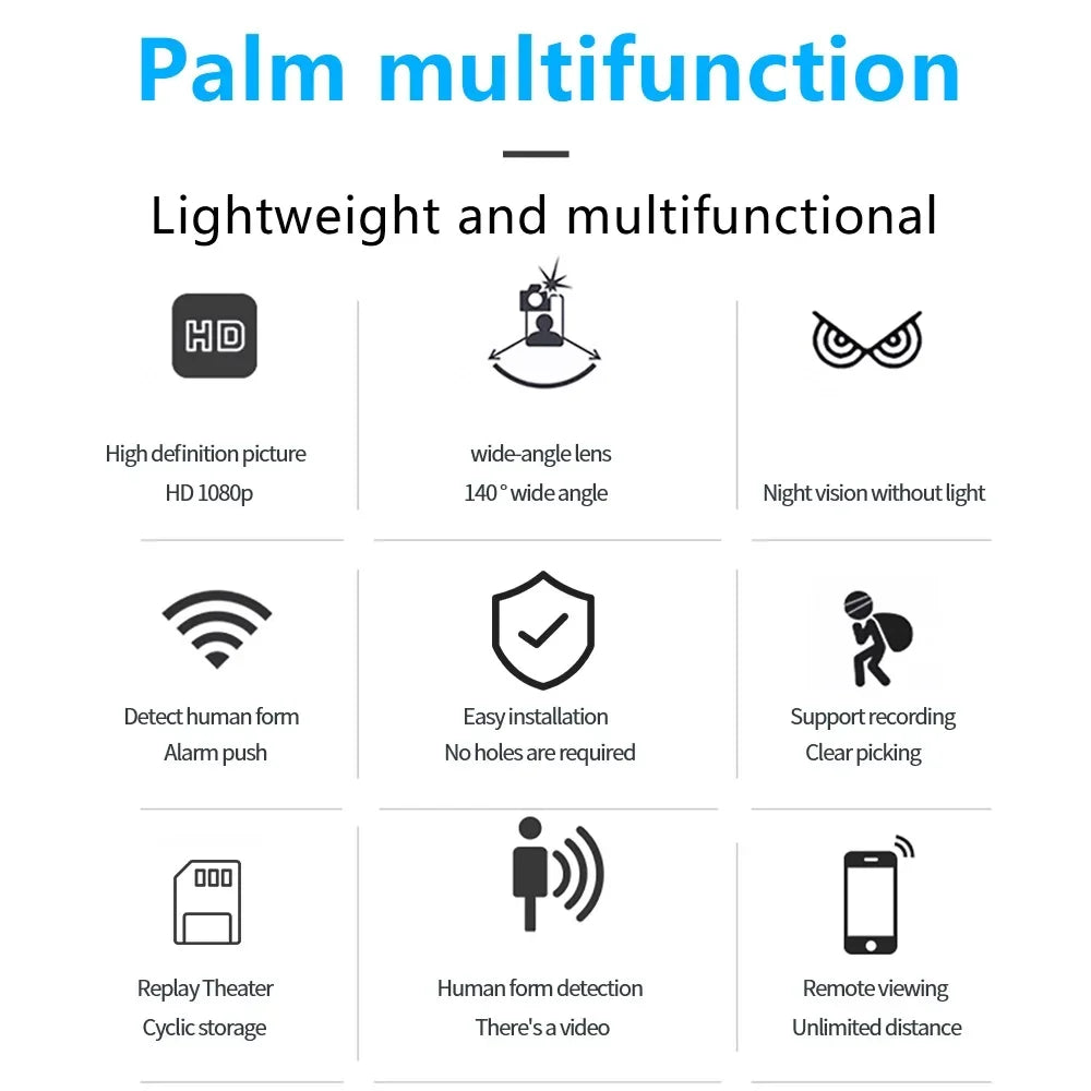 X5 Mini WiFi Security Camera – 1080P HD, Night Vision, Indoor Surveillance