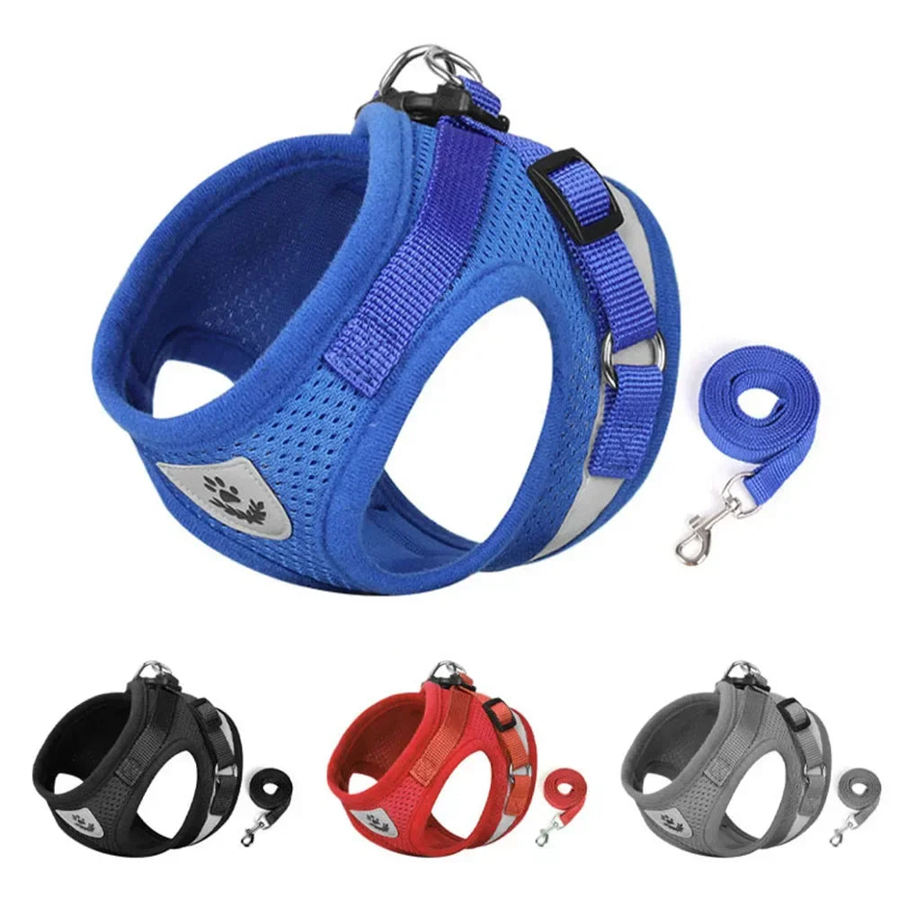 Escape-Proof Cat Harness – Reflective Vest with Leash