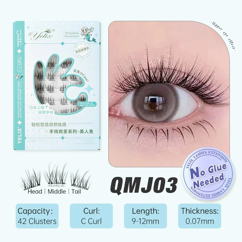 Glue-Free False Eyelash Clusters – Reusable DIY Lashes