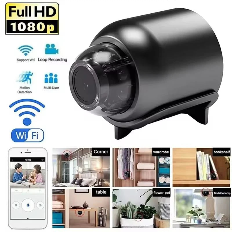 X5 Mini WiFi Security Camera – 1080P HD, Night Vision, Indoor Surveillance