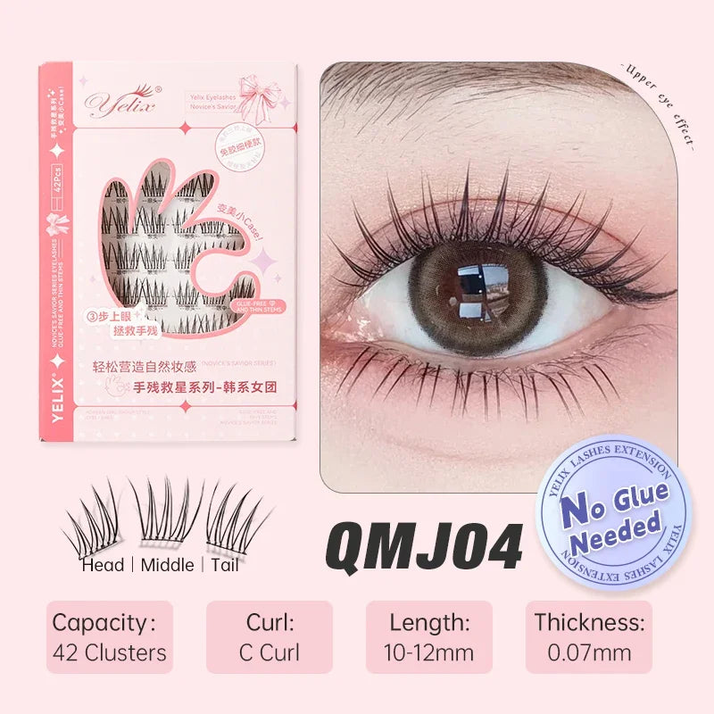 Glue-Free False Eyelash Clusters – Reusable DIY Lashes