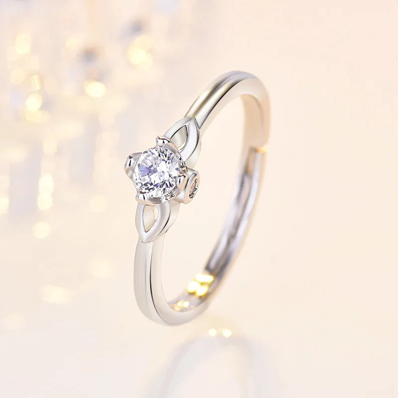 Sterling Silver Heart Ring – AAA Zircon, Women’s