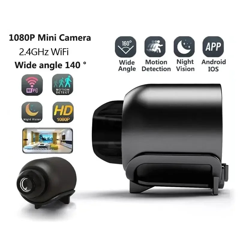 X5 Mini WiFi Security Camera – 1080P HD, Night Vision, Indoor Surveillance
