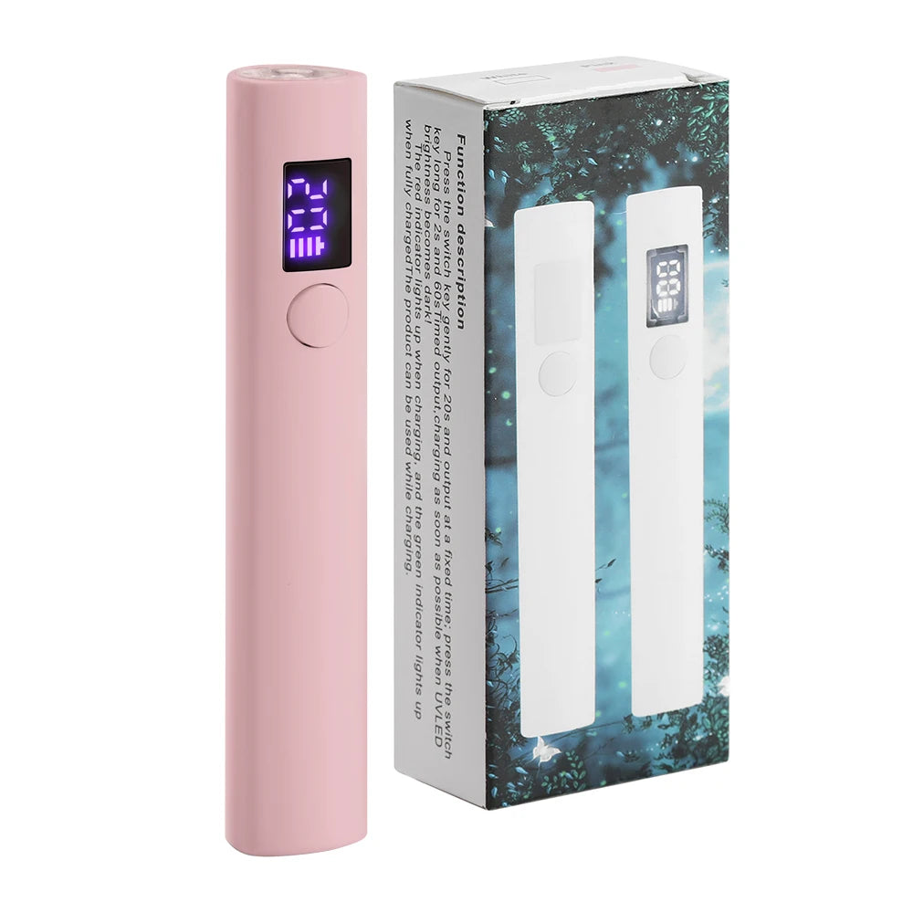 Mini UV/LED Nail Lamp – Portable Cordless Gel Nail Dryer with 2 Timer Modes