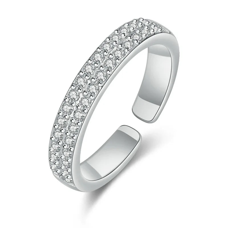 Sterling Silver Heart Ring – AAA Zircon, Women’s