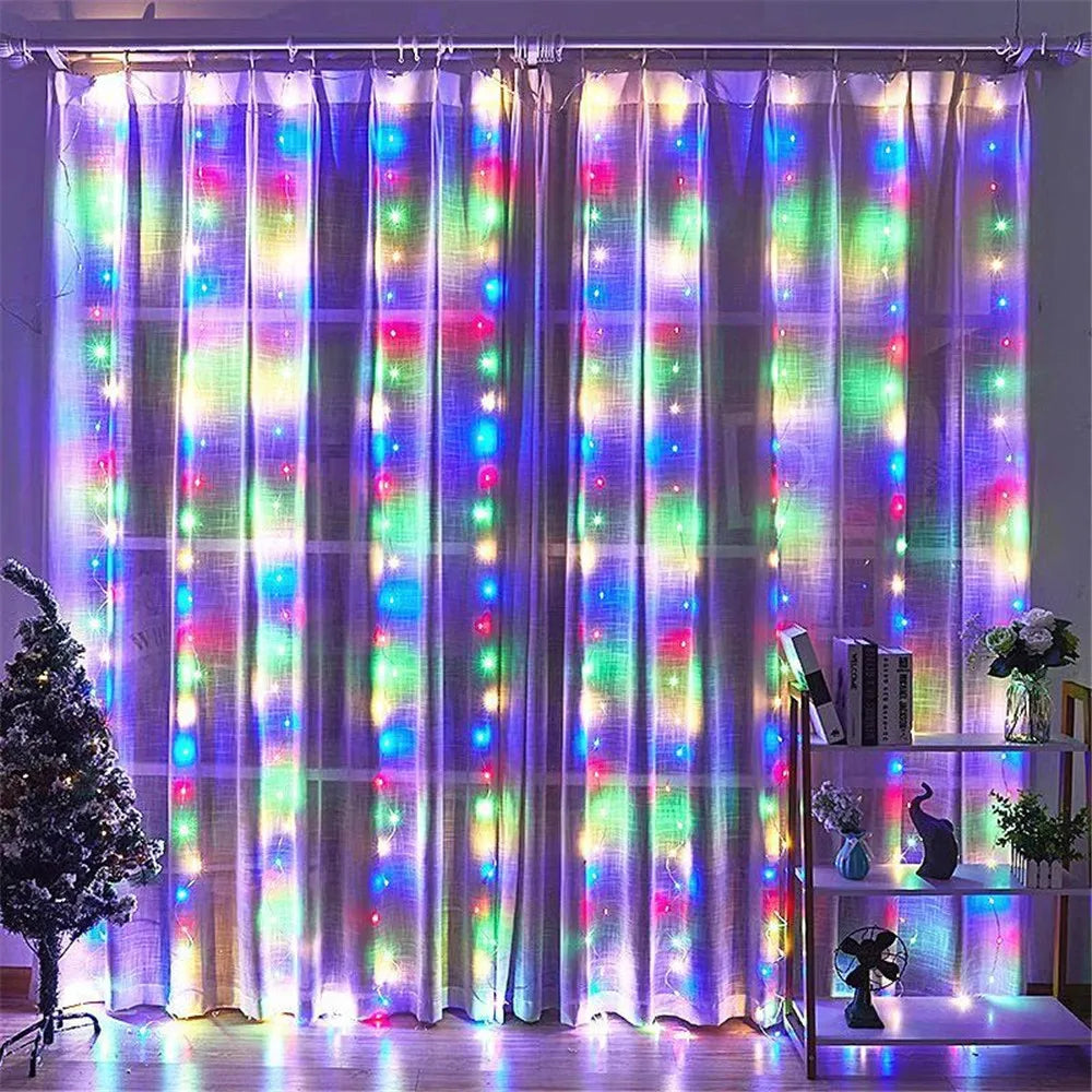 USB Fairy Curtain String Lights – Indoor & Outdoor