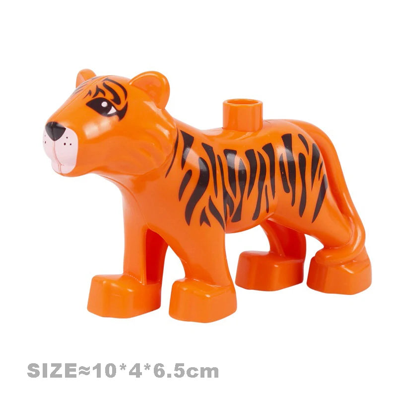 Farm Animal Building Blocks Set – Cat, Dog, Pig & Rabbit