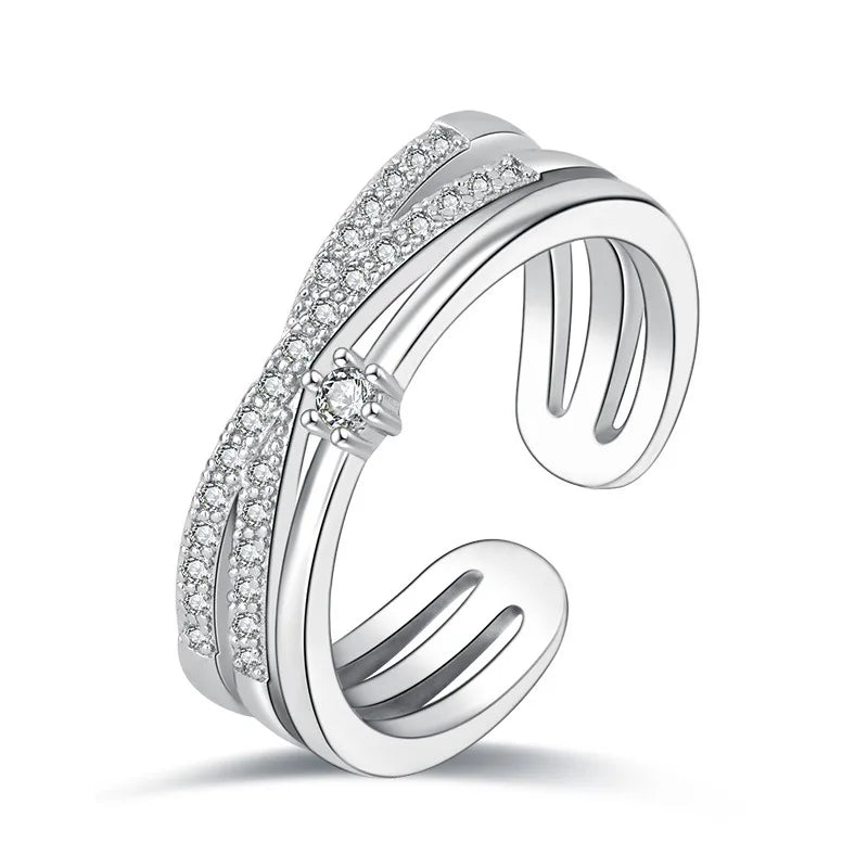 Sterling Silver Heart Ring – AAA Zircon, Women’s