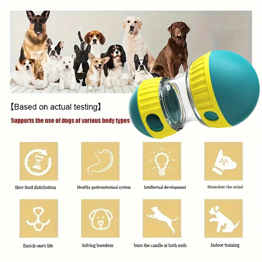 Dog Snack Dispenser Toy – Slow Feeder Interactive Ball
