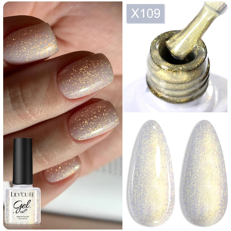 Magnetic Glitter Gel Nail Polish – UV/LED Cat Eye Effect