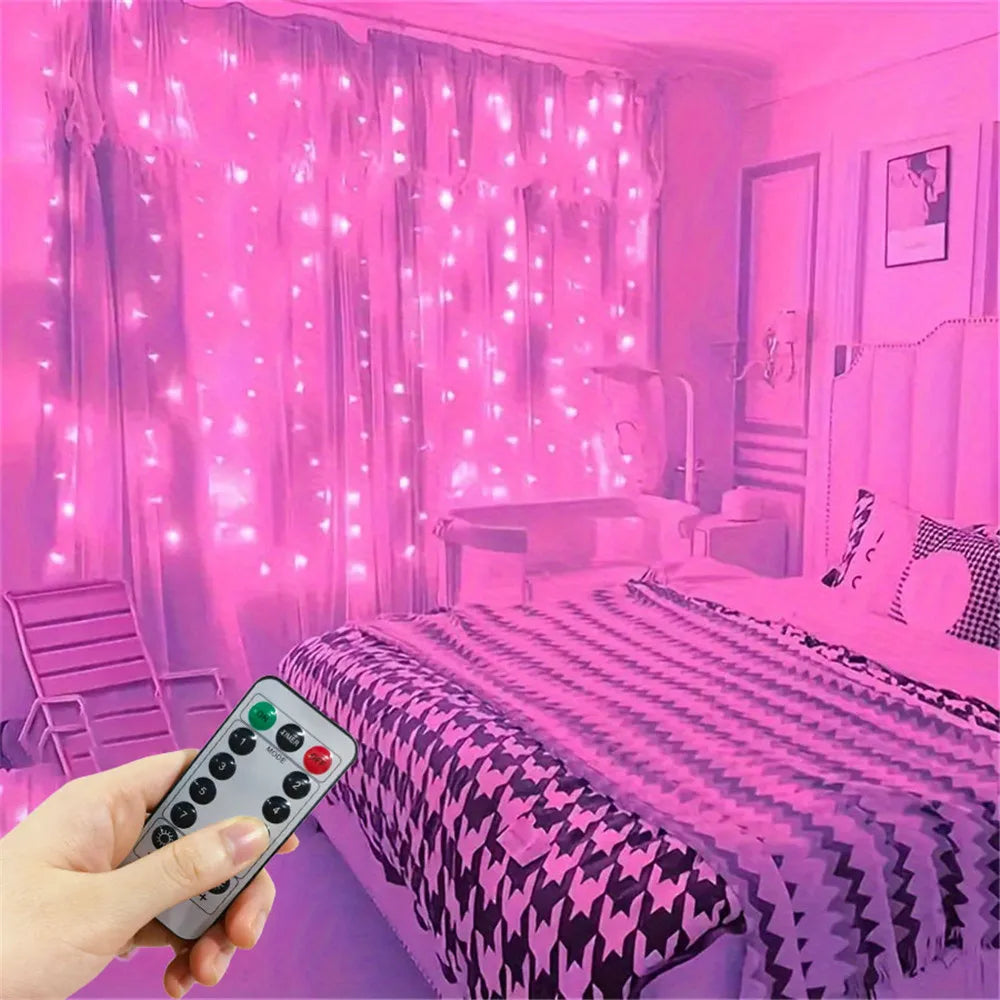 USB Fairy Curtain String Lights – Indoor & Outdoor