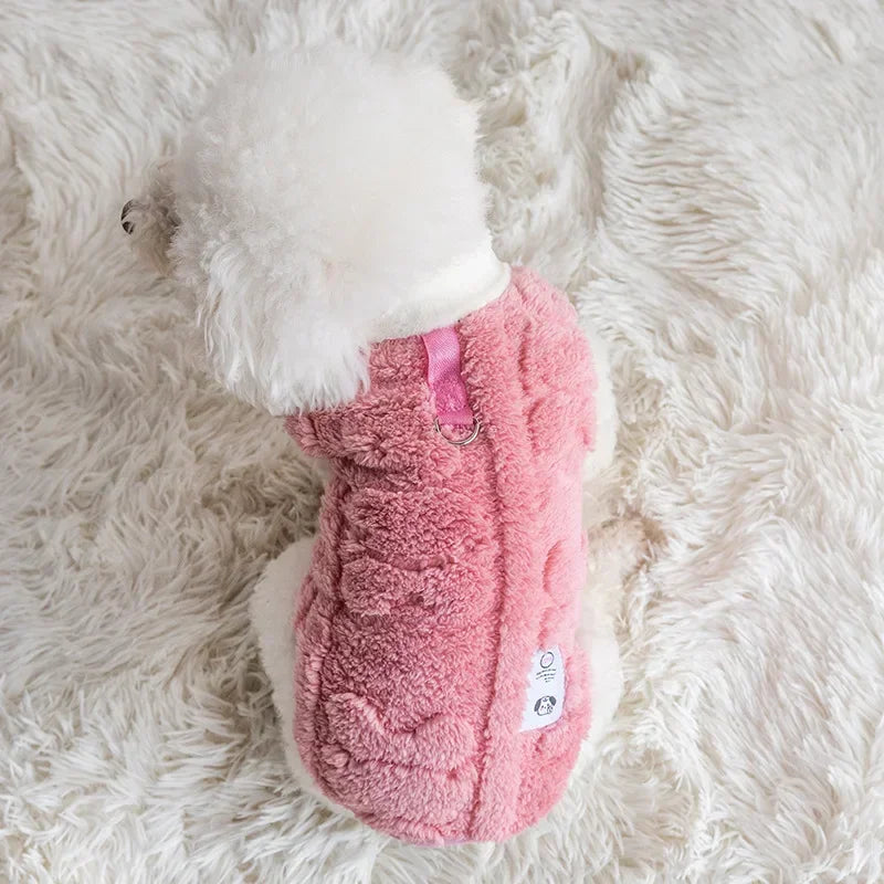 Fleece Dog Sweater – Warm Winter Pullover for Small Dogs