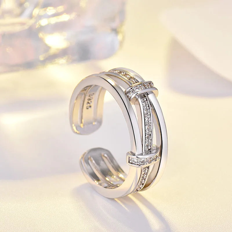 Sterling Silver Heart Ring – AAA Zircon, Women’s