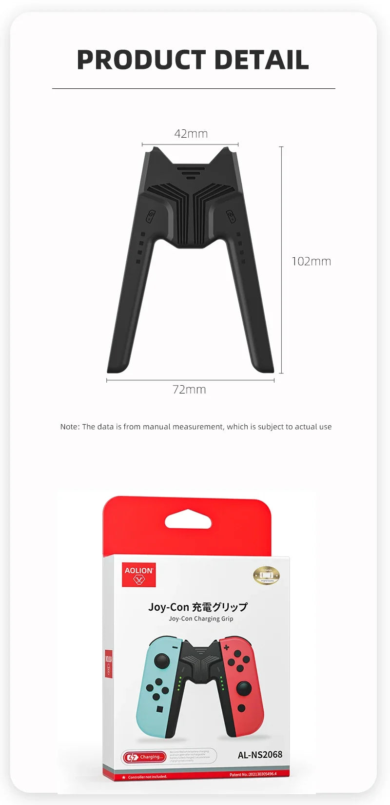 Nintendo Switch Charging Grip – Joycon Controller Stand