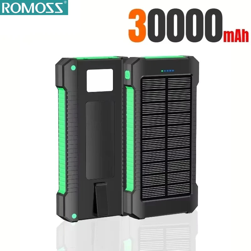 ROMOSS Solar Power Bank — 120W, 500000mAh, Fast Charging