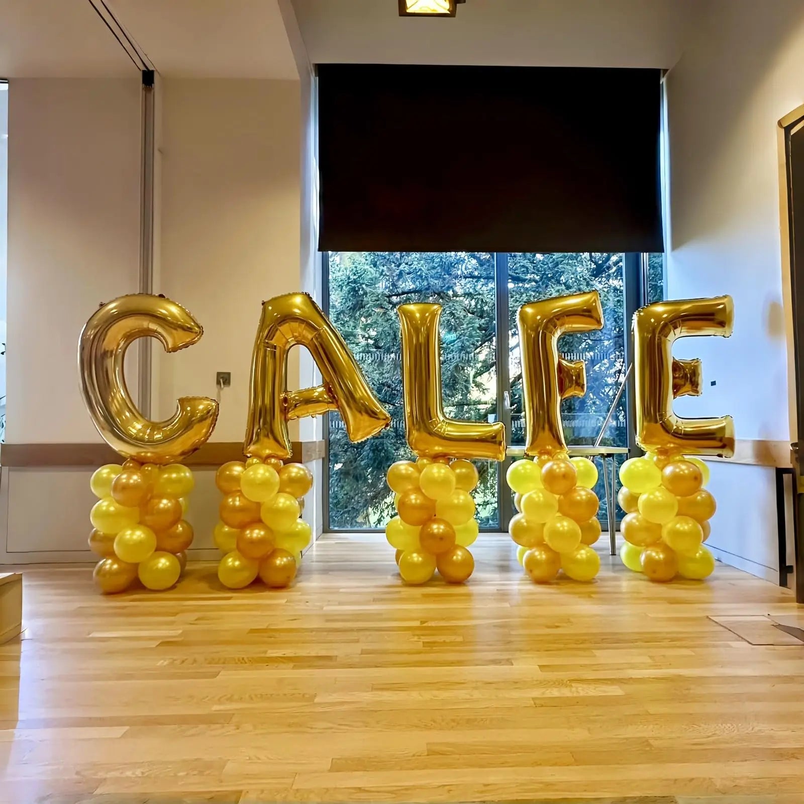 Large Gold Foil Letter Balloons – A-Z Party Decoration
