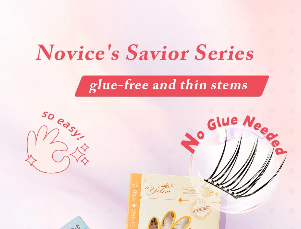 Glue-Free False Eyelash Clusters – Reusable DIY Lashes