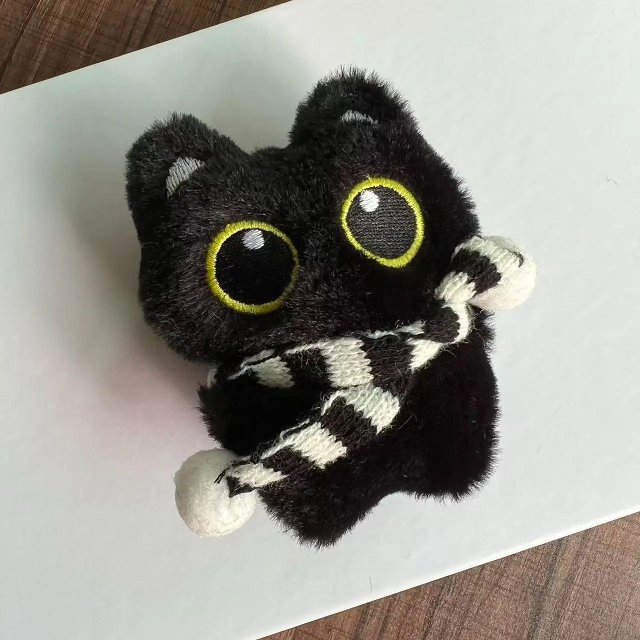 Black Cat Plush Keychain – Cute Kitten Charm Gift