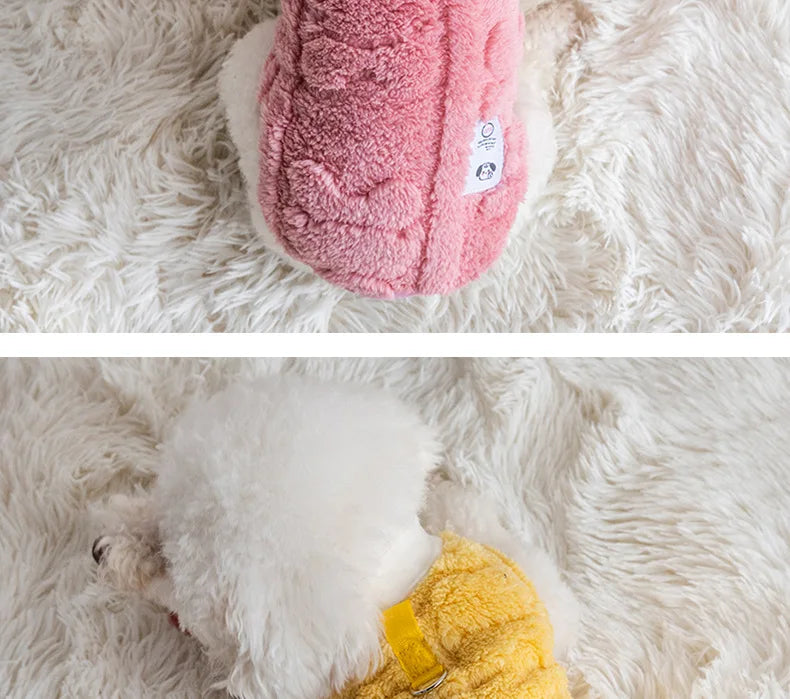 Fleece Dog Sweater – Warm Winter Pullover for Small Dogs