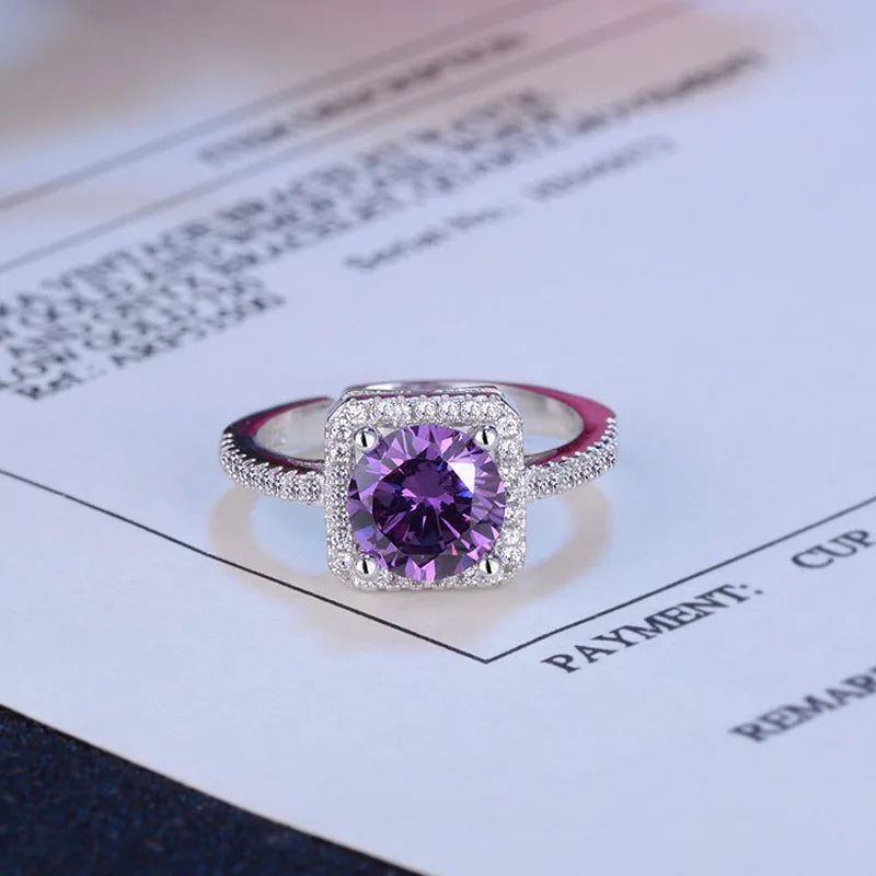 Sterling Silver Heart Ring – AAA Zircon, Women’s