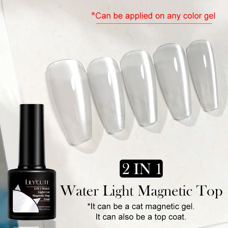 Magnetic Glitter Gel Nail Polish – UV/LED Cat Eye Effect