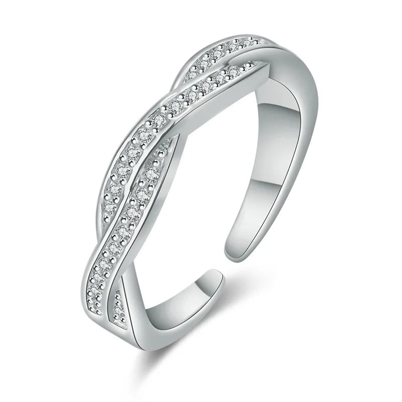 Sterling Silver Heart Ring – AAA Zircon, Women’s