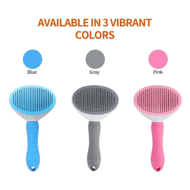 Stainless Steel Pet Grooming Comb – Long Hair Cat & Dog