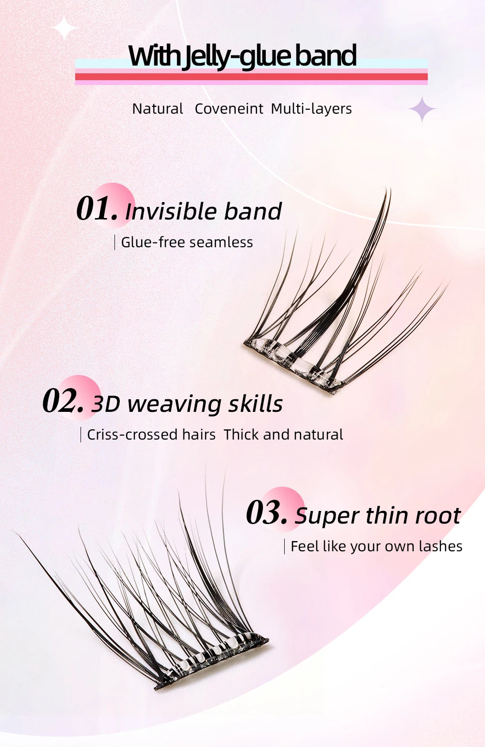 Glue-Free False Eyelash Clusters – Reusable DIY Lashes