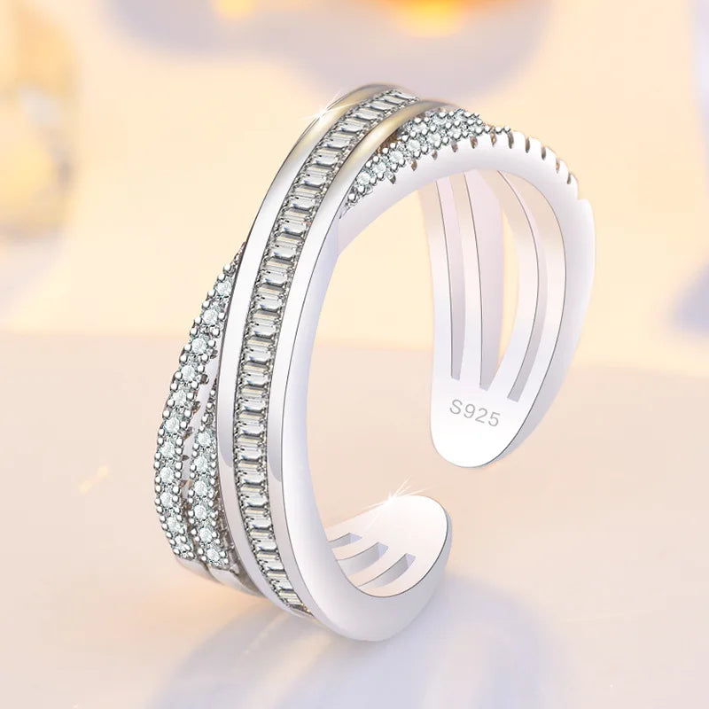 Sterling Silver Heart Ring – AAA Zircon, Women’s