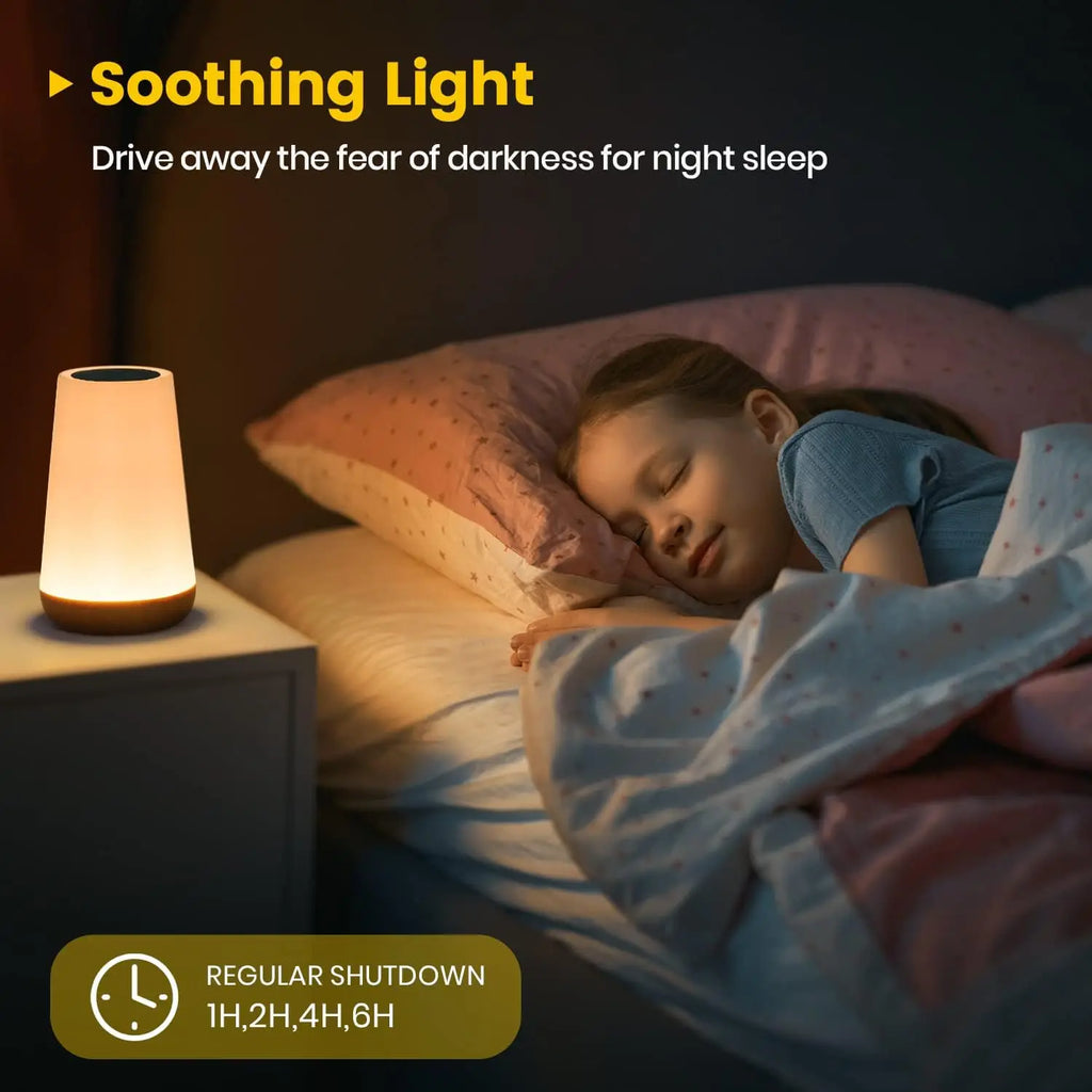 RGB Color-Changing Night Light – Touch & Remote Control, USB Rechargeable