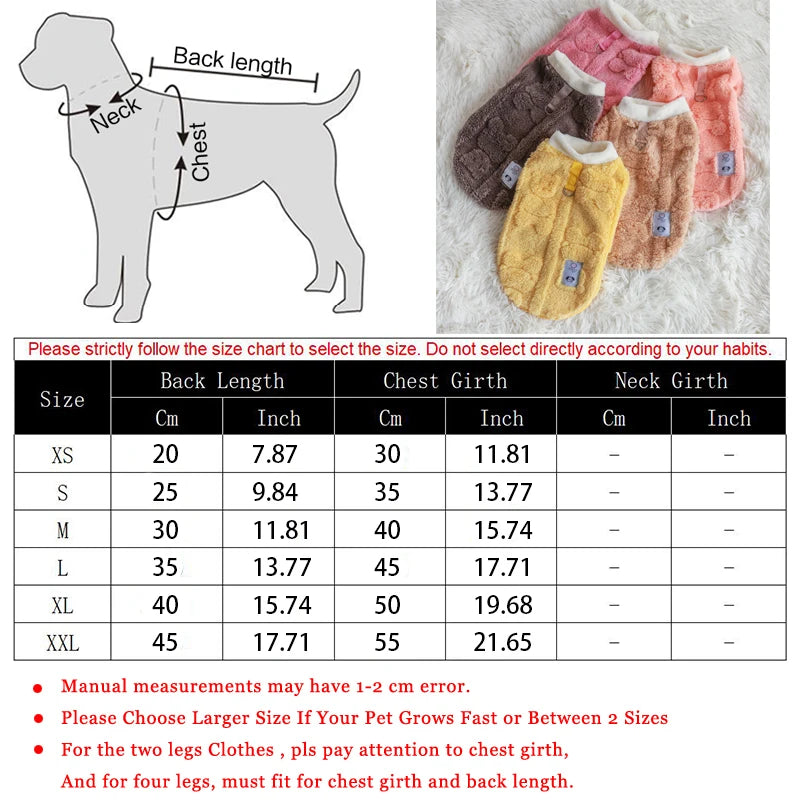 Fleece Dog Sweater – Warm Winter Pullover for Small Dogs