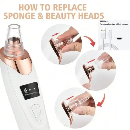 Blackhead Remover Vacuum – Electric Facial Pore Cleanser