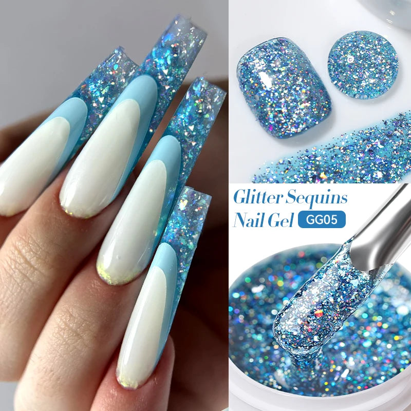 Glitter Gel Nail Polish – UV/LED Soak-Off, 7ml
