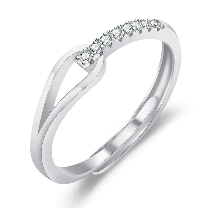 Sterling Silver Heart Ring – AAA Zircon, Women’s