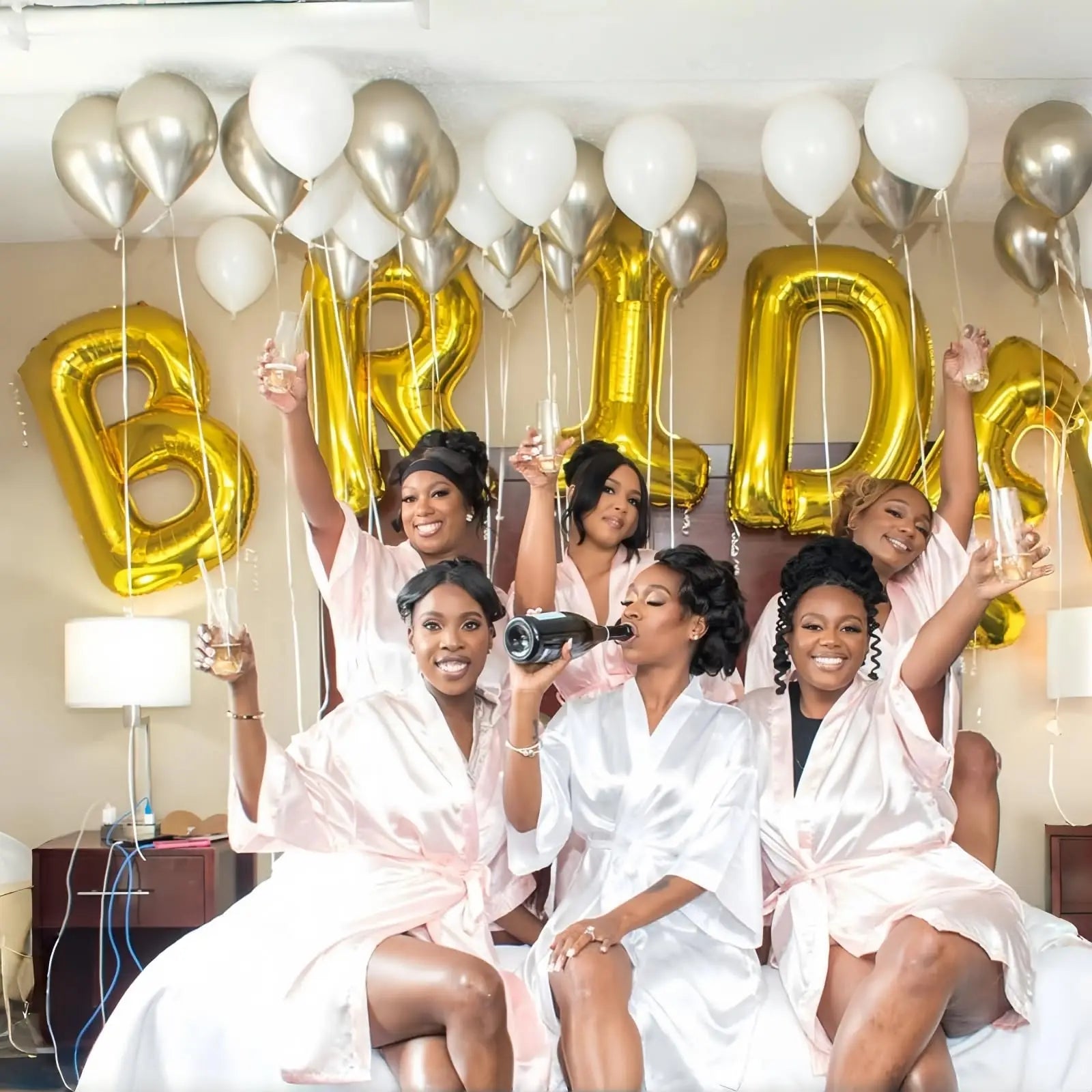Large Gold Foil Letter Balloons – A-Z Party Decoration