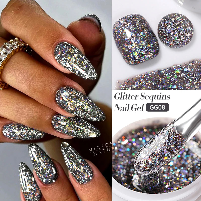 Glitter Gel Nail Polish – UV/LED Soak-Off, 7ml