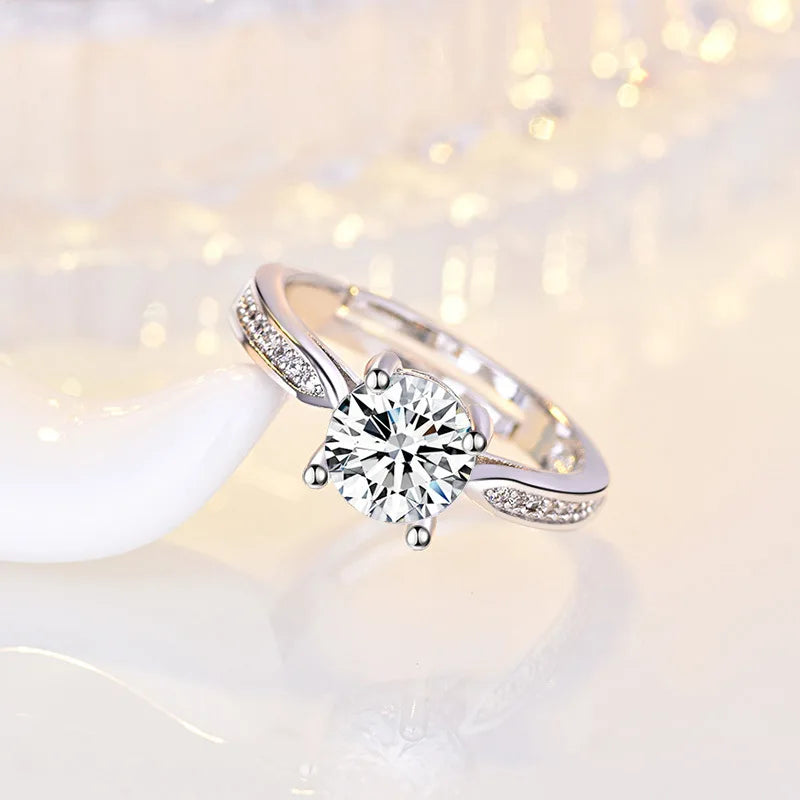 Sterling Silver Heart Ring – AAA Zircon, Women’s